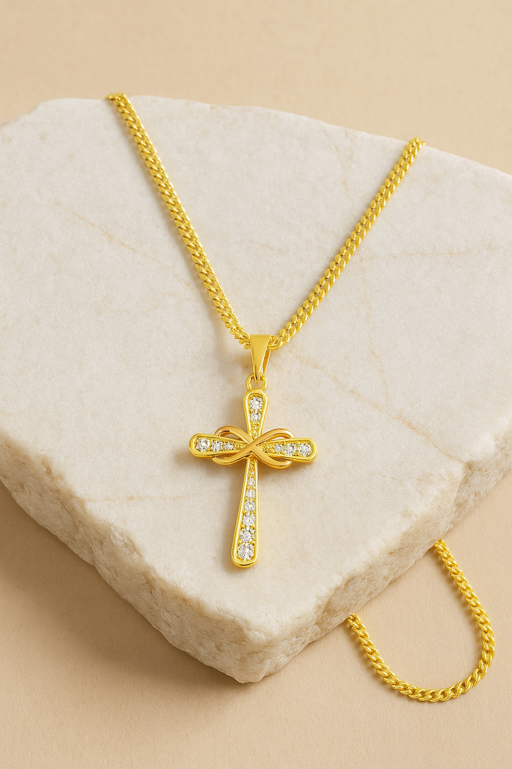 Infinity Cross Necklace