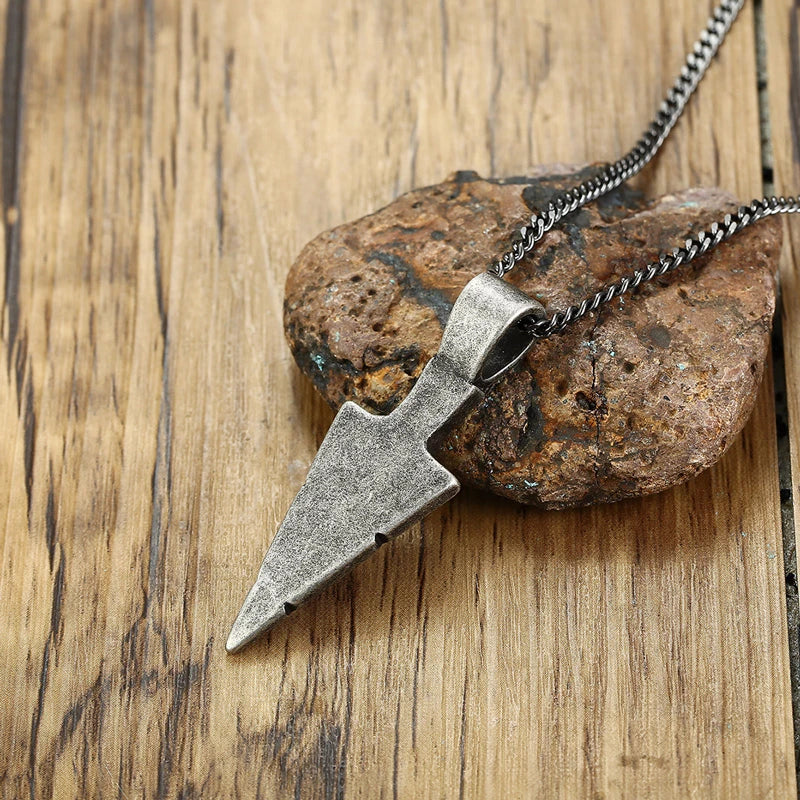 Arrowhead Kunai Primal Tribal Spear Necklaces