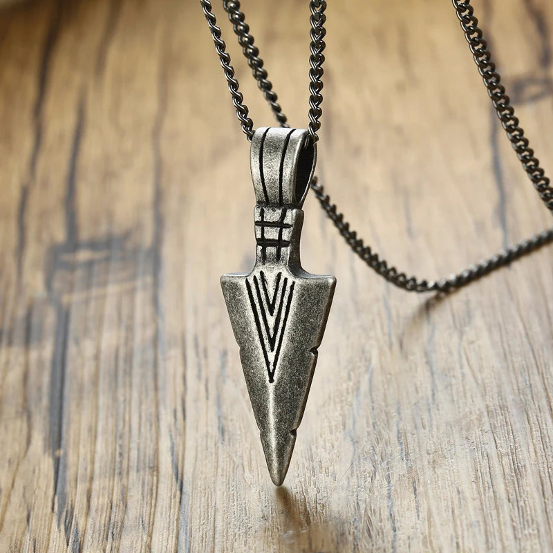 Arrowhead Kunai Primal Tribal Spear Necklaces