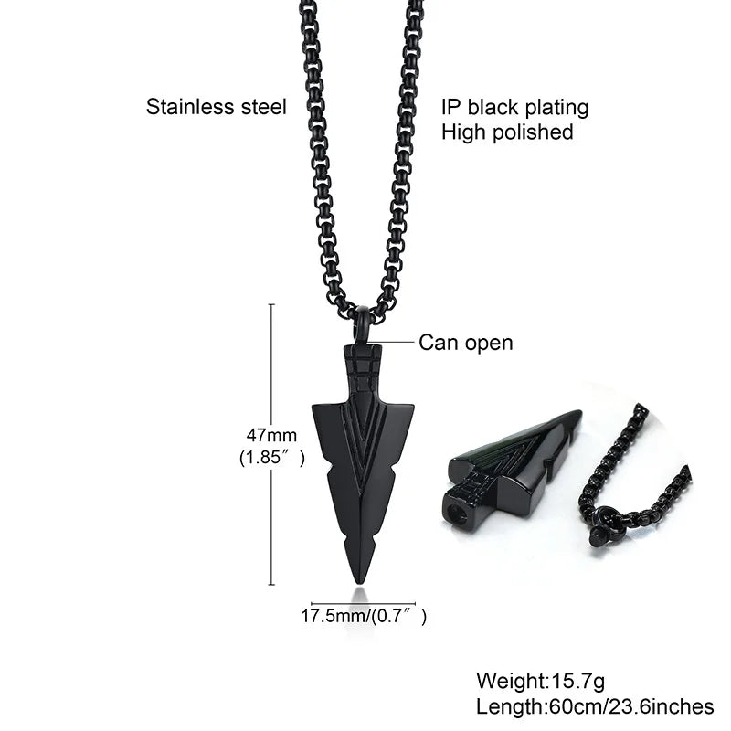 Arrowhead Kunai Primal Tribal Spear Necklaces