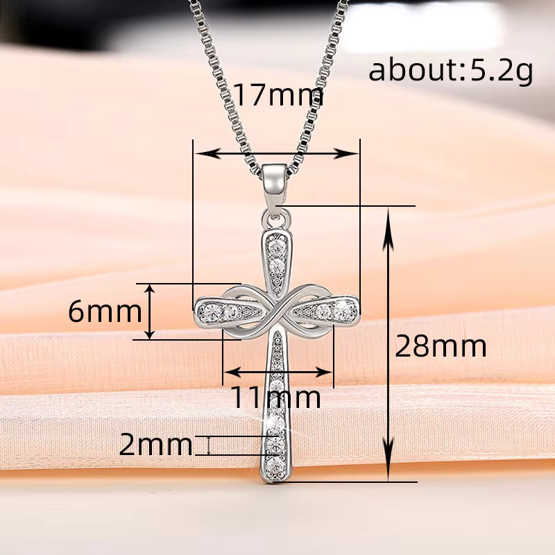 Infinity Cross Necklace