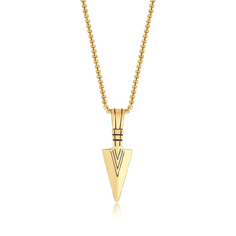 Arrowhead Kunai Primal Tribal Spear Necklaces