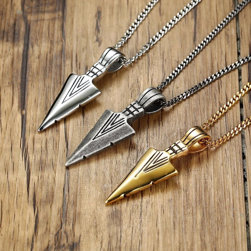 Arrowhead Kunai Primal Tribal Spear Necklaces