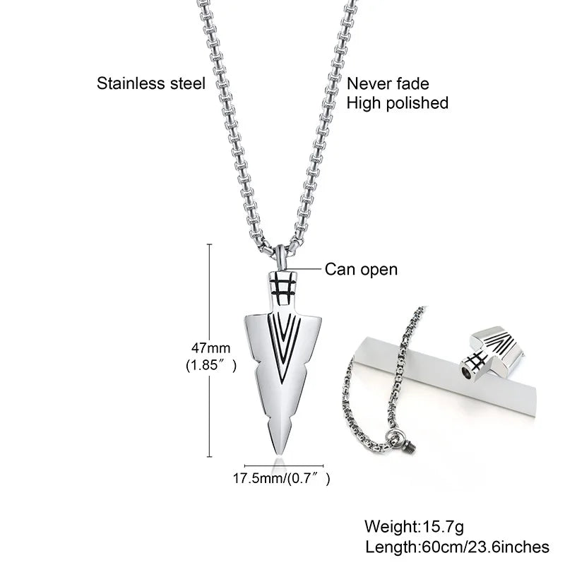Arrowhead Kunai Primal Tribal Spear Necklaces
